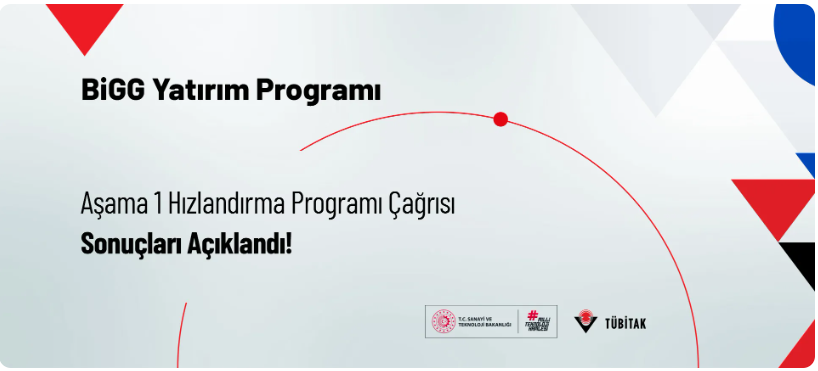 BiGG Yatırım Aşama 1 Hızlandırma Programı Çağrısı Sonuçları Açıklandı